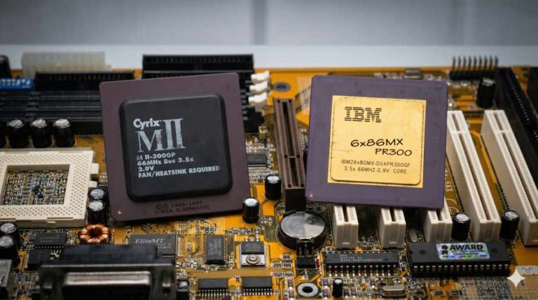 Cyrix MII a IBM 6x86MX cerny– identicka dvojcata